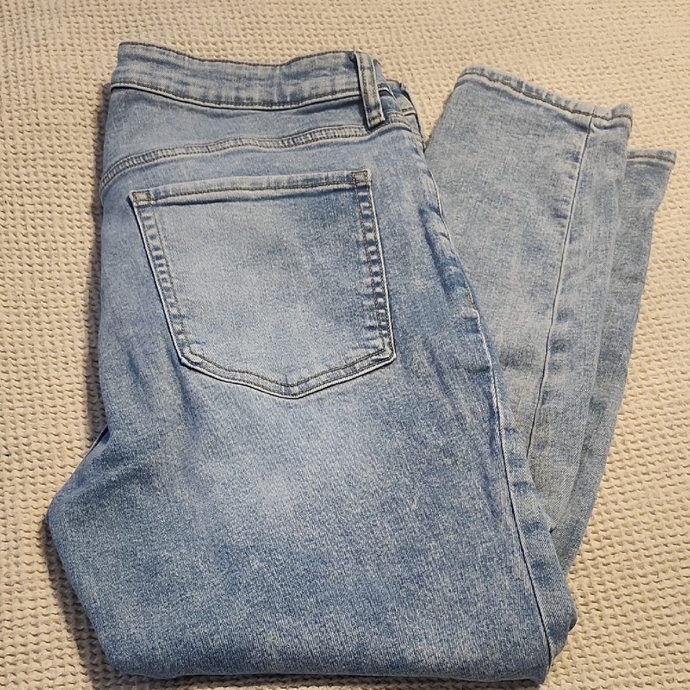 Old Navy Light Blue High-Waisted Denim